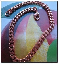 Solid Copper Anklet CA654G - 3/16" wide. Available in 8 to 12 inch lengths.