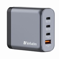 Verbatim 32203 Gan-LadegeräT 140W, 1X USB-A , 3X USB-C, Grau