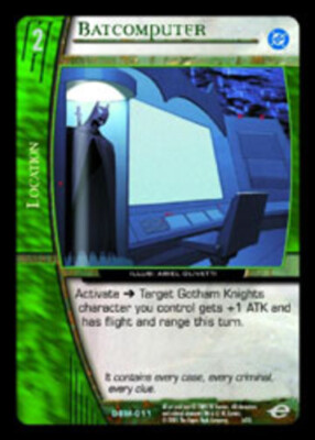 VS System: Batcomputer [Played] VS: DC Batman Starter TCG CCG Classic Marvel DC