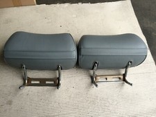Mercedes W140 Limo Kopfstützen Leder grau hinten beide 