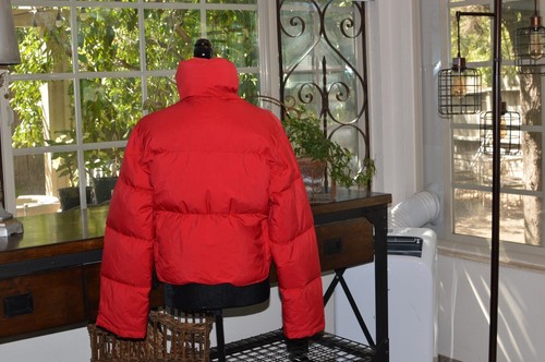 Banana Republic jacket Womens Large outdoor zip up Goose Down Puffer* - Picture 2 of 3