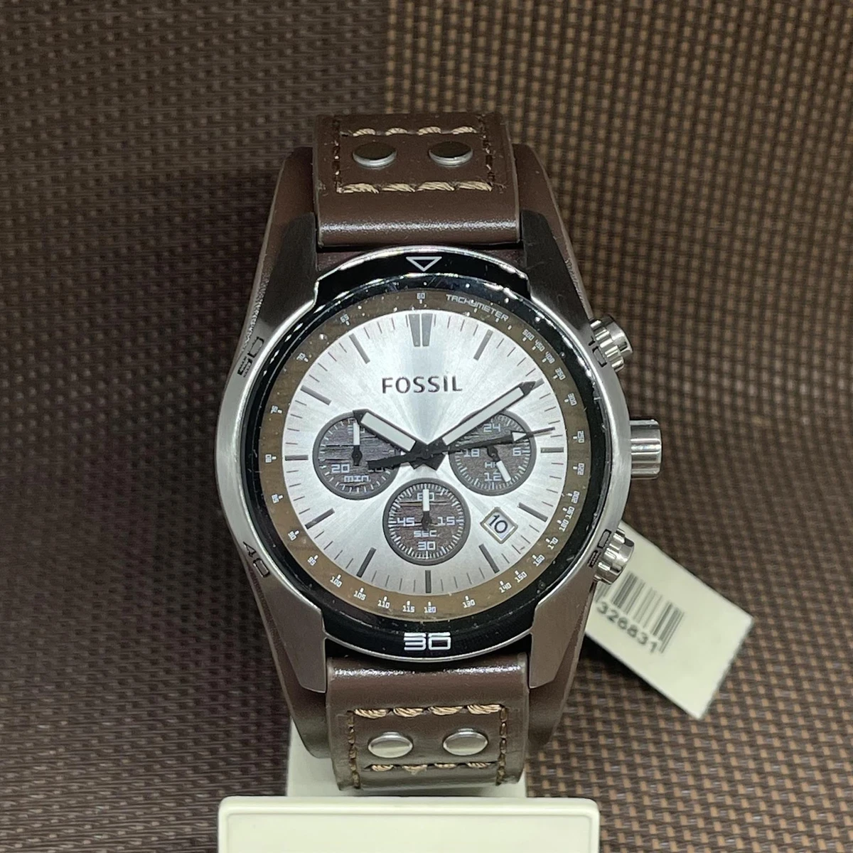 Fossil CH2565 Coachman Chronograph Brown Leather Date Analog Men s Casual Watch