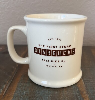 Starbucks Coffee First Store 1912 Pike Place Mermaid Ceramic Mug
