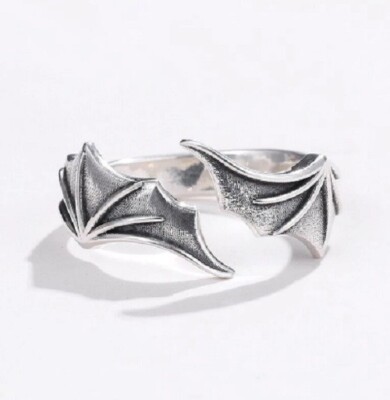 Fledermaus Flügel Ring verstellbar Kostüm Vampir Gothic Halloween Dracula Goth