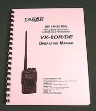 Yaesu VX-8DR / DE Instruction Manual - Premium Card Stock Covers & 32lb Paper!