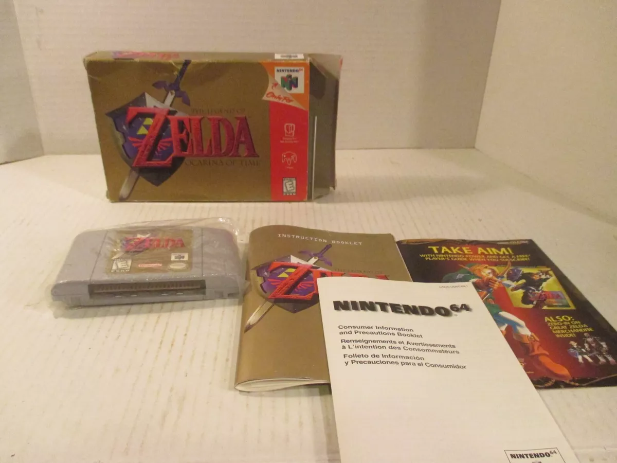 Authentic Nintendo 64 Zelda Ocarina of Time Game Box N64