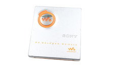 SONY MZ-E510 Silver-orange Portable MD Player Mini Disc Audio Good