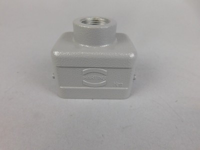 Harting Heavy Duty Power Connectors Top Enter Metal Hood HAN 6B PG16 - NEW Su...