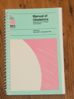 Manual of Obstetrics: Diagnosis and Therapy - 3rd Edition - Kenneth Niswander