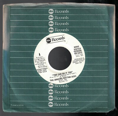 1977 AMAZING RHYTHM ACES TWO CAN DO IT TOO STEREO/MONO ABC PROMO 45 #AB-12272 NM