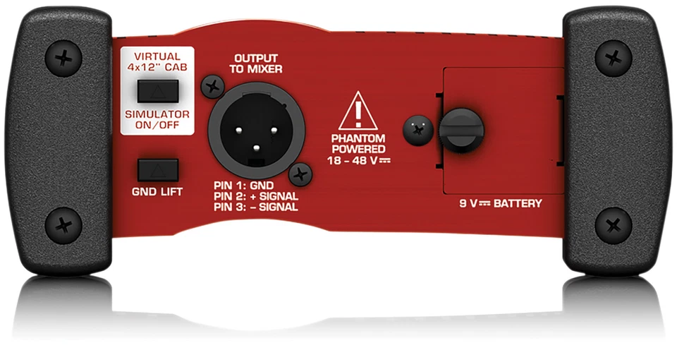 Behringer Red ULTRA-G GI100 Active DI Box For Guitar With Speaker Simulation - Image 2 of 2