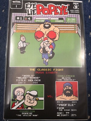 MASSIVE COMICS AUGENLIEGE POPEYE #1 COVER D MIKE TYSONS PUNCH OUT VIDEOSPIEL HOMMAGE
