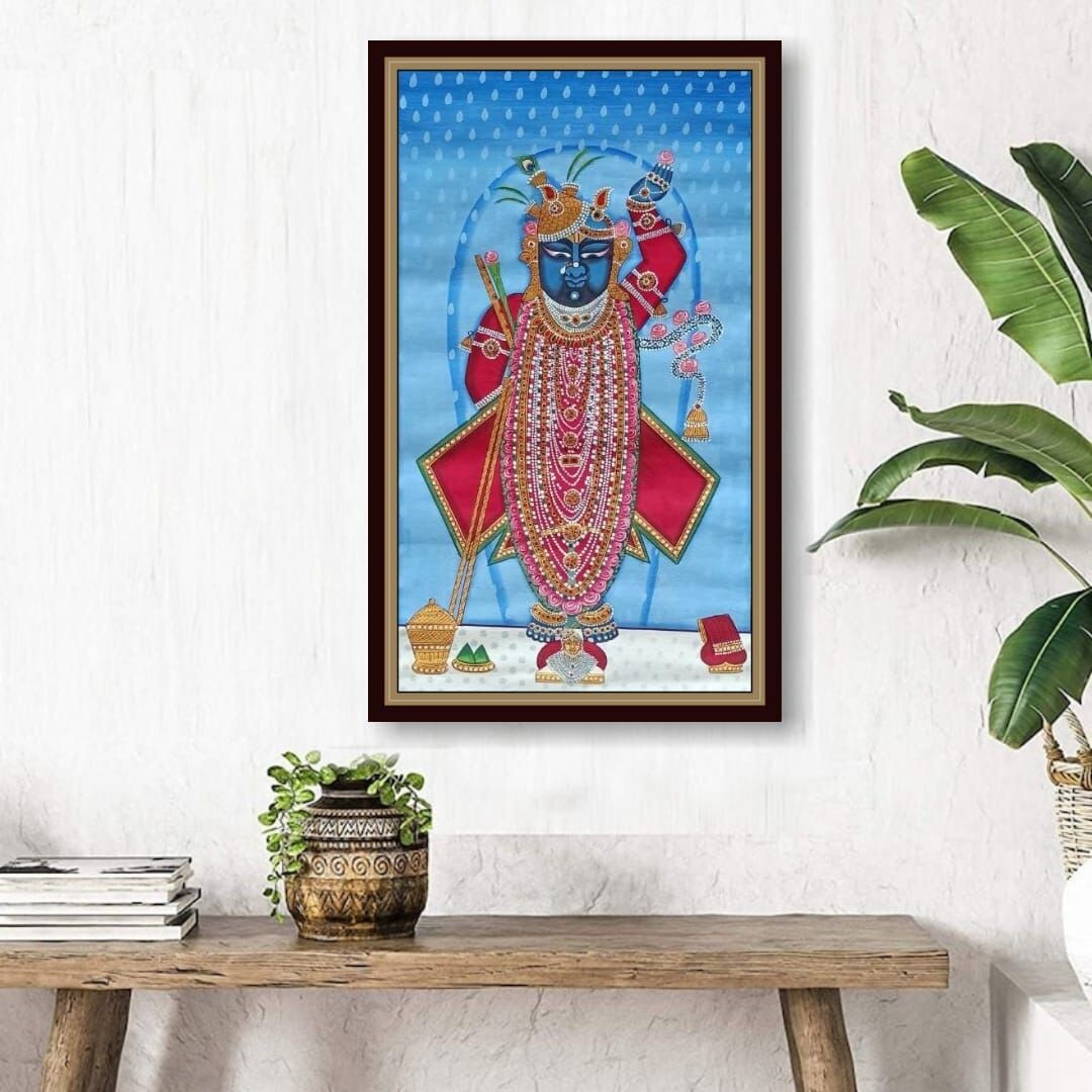 Indian hand painted wall hanging painting pichwai decorative art eBay