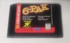 Sega Genesis " 6-PAK " (Six Classic Games, 1995) " CARTRIDGE ONLY"