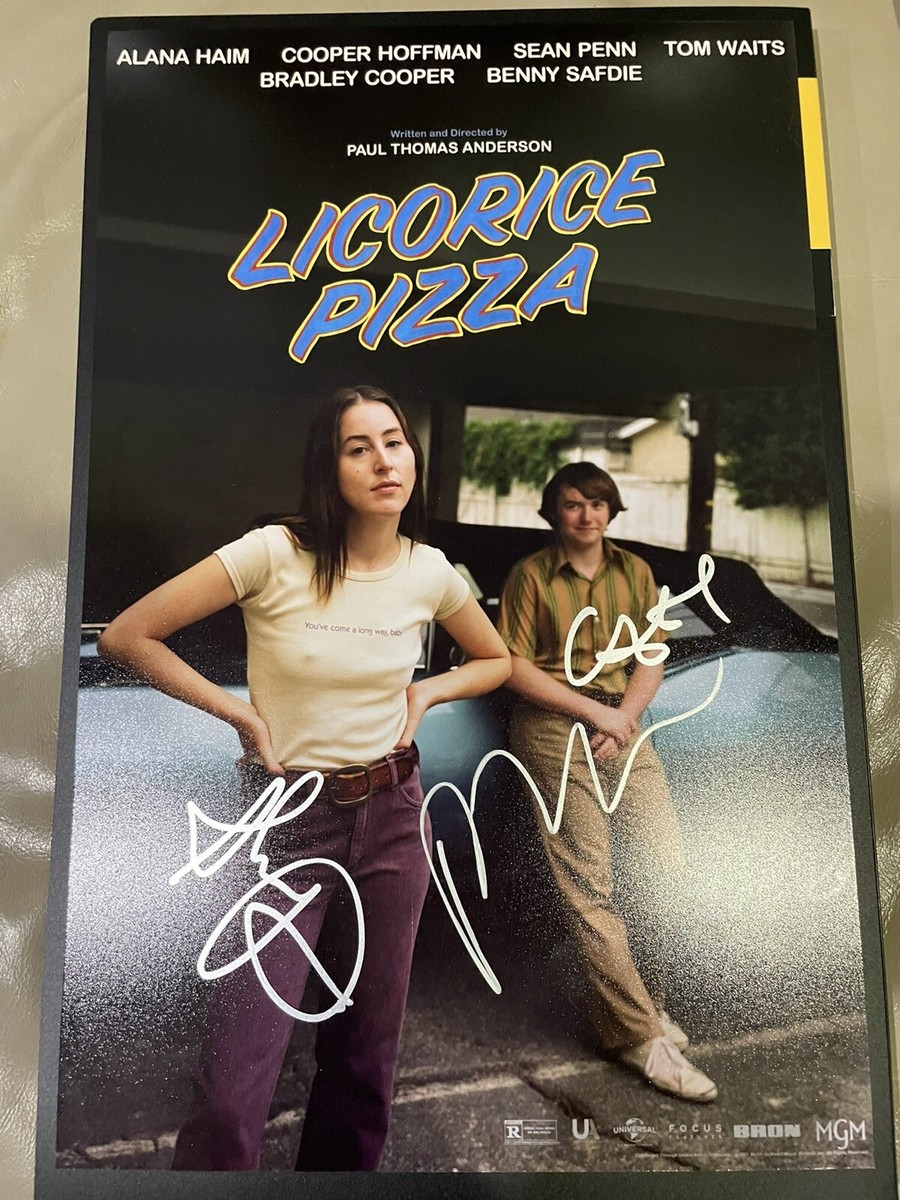 Licorice Pizza 11x17 Photo Signed By Paul Thomas Anderson, Alana