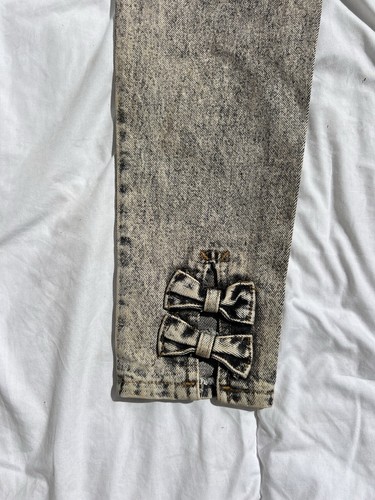 Vintage Old Stock Jordache Jeans Girls Preteen Juniors Sz 8 Gray Black Acid Wash - Picture 4 of 7