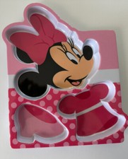Disney Store Kids Minnie Mouse Melamine Divided Plate NEW