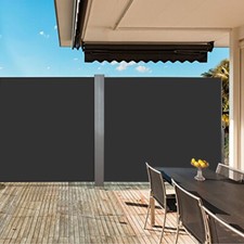 Garden Sun Side Awning Windbreaker Shade Outdoor Retractable Wall Privacy Screen