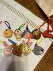Lot Of 17 Vtg Disney McDonalds Winnie The Pooh Plush Keychain Backpack Clips