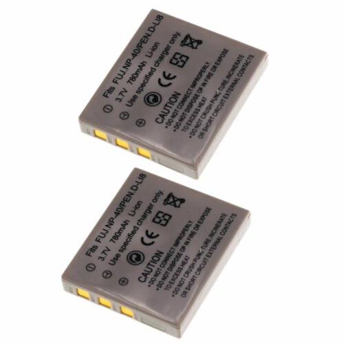 2X Replacement Battery for Pentax D-Li8 D-Li85 Optio E65 E75 E85 L20 M85 T10 T20 - Afbeelding 1 van 5