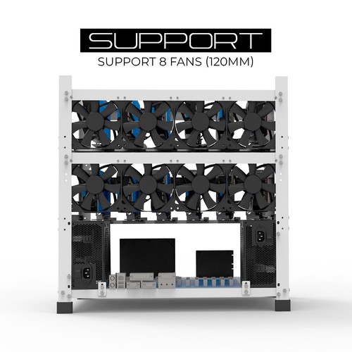 AAAwave The Sluice V2 12GPU Open Frame Mining Rig Frame Chassis - Picture 2 of 8