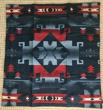 RARE RALPH LAUREN CARTWRIGHT BLUE AZTEC EURO PILLOW SHAM(1) ~ EUC