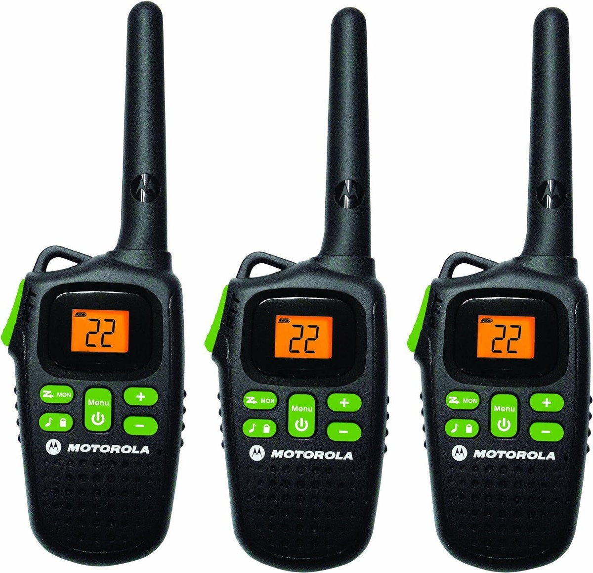 Motorola MD200TPR Two-Way TalkAbout Radio 20 Mile Range 3 Pack Black Radio  for sale online | eBay