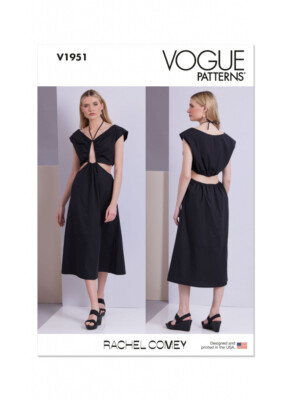 Vogue Patterns V1951 Misses' A-Linie Midikleid Schnittmuster von Rachel Comey