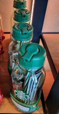【韓国スタバ】21冬②★Christmas green love Waterbottle 414ml Starbucks korea 2021 Christmas Two Promotion Green Love