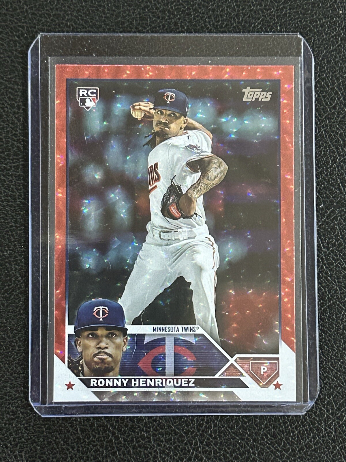 2023 Topps Series 2 #372 Ronny Henriquez RC 173/199 Red Foil Twins TC1