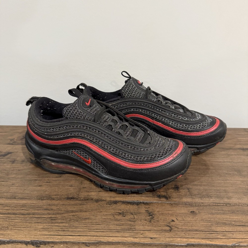 Nike Air Max 97 Valentines Day Black Red Silver Women Size 8.5 CU9990-001