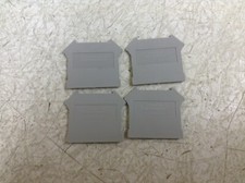 Phoenix Contact D-UK 4/10 Gray Grey Wire Terminal End Cap Lot of 4 (TSC)