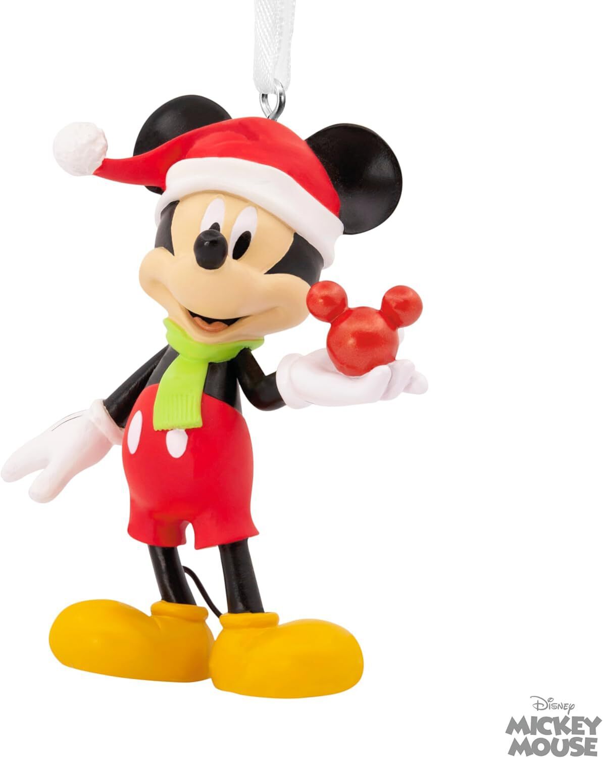 Disney Mickey Mouse Holding Christmas Tree Hallmark Ornament