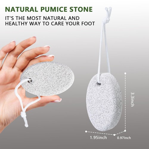 Paquete de 3 piedras pómez naturales para eliminar callos de pies - Foto 7 di 7