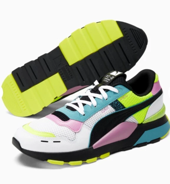 PUMA RS 0 running system unisex white yellow pink green super