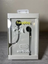 heyday™ Wired In-Ear Thin Cable Earbuds - Black And Gold mic & remote