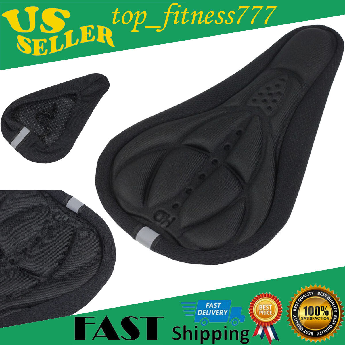 3D Bike Japan Maker New Gel Silicone Max 65% OFF Saddle Seat C Soft Padded Cover Comfort Pad