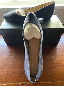 Bernardo Womens Suede Leather Dressy Shoes In Navy  9 M NWB