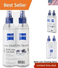 Compact Lens Care Essentials - 2 Spray Bottles, 2 Travel Microfiber Cloths