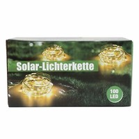 Solar-Lichterkette 100 Micro-Leds 9,9M Warmweiß Drahtlichterkette Gartendeko