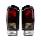 Fits for 1997-2001 Jeep Cherokee Xj Red black Smoked Tail Lights Brake Lamps (For: Jeep Cherokee)