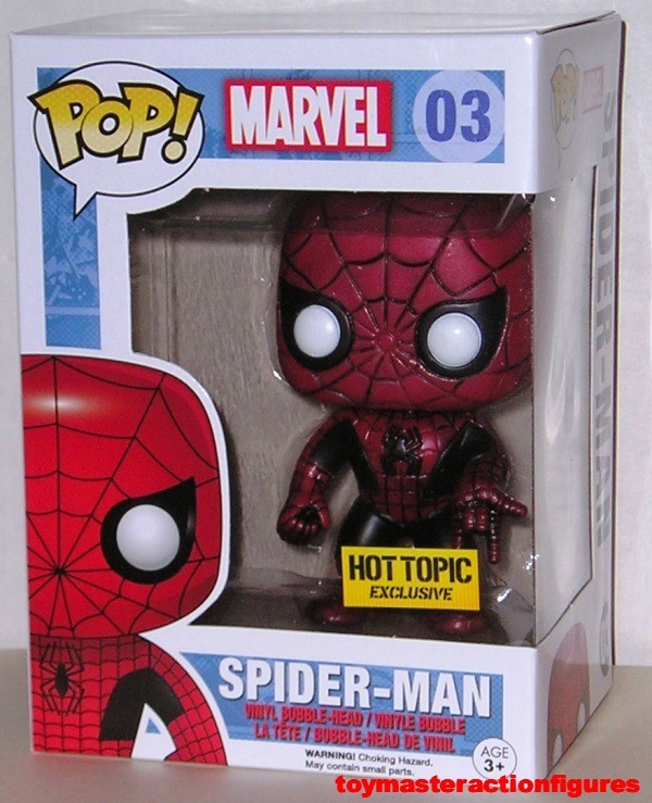 FUNKO POP Marvel THE AMAZING SPIDERMAN #03 RED & BLACK HOT