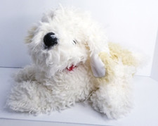 Animal Alley Cream  Tan Shaggy Puppy Laying Labradoodle Toys R Us Vintage 2000