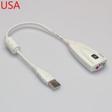 USB 2.0 5H CH V2 Virtual 7.1 Sound Card For Desktop Notebook USA