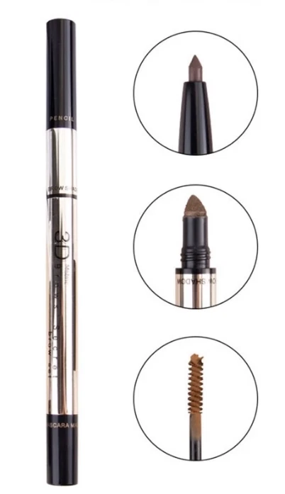 Mistine 3D Eyebrow Pencil Secret Brow 3 in 1 Brow Shadow Mascara Thai Makeup - Image 2 of 4