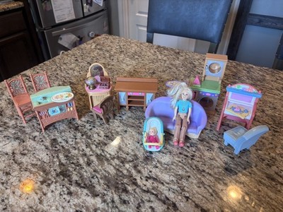 Fisher Price Loving Family Dollhouse Furniture Lot Baby Mom & Accessories