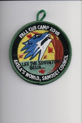 2016 Samoset Council Fall Cub Camp Akela's World patch