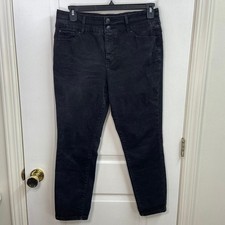 Curve Appeal black denim sculpt high rise skinny cotton stretch jeans pants 12