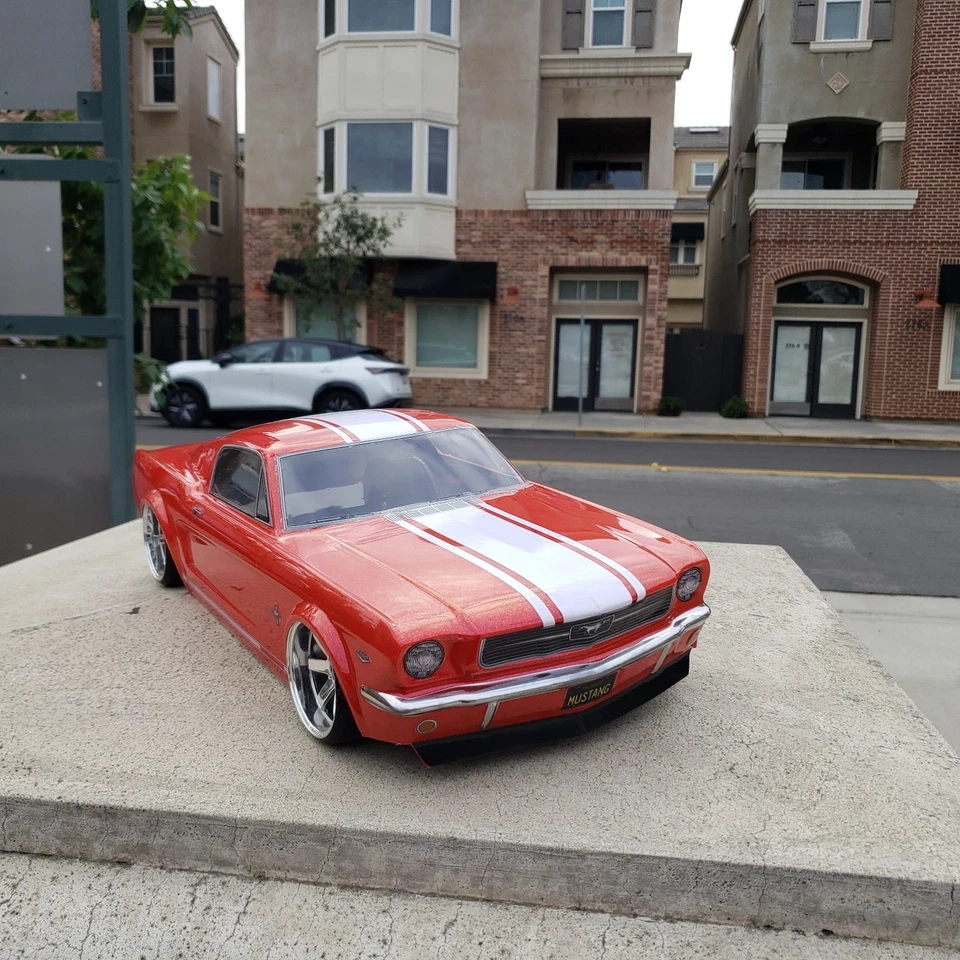 200mm 1/10 Custom Paint 1966 MUSTANG 4Tec-2 HPI RDS DC10 YD2 MST FZ02 Body Only - Image 2 of 4