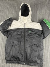 Nike Youth Medium Hoodie Puff Reversible Winter Jacket Gray Tag